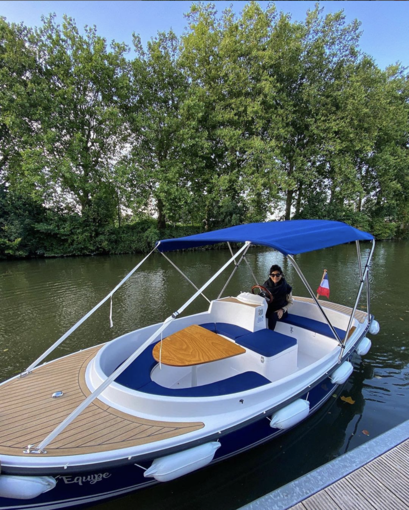 bateau electrique sur la Deule les toquees